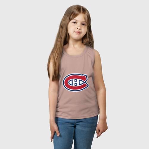 Детская майка хлопок Montreal Canadiens, цвет пыльно-розовый - фото 3