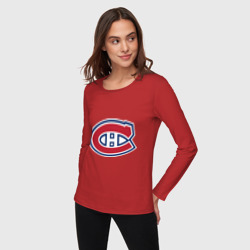 Женский лонгслив хлопок Montreal Canadiens - фото 2