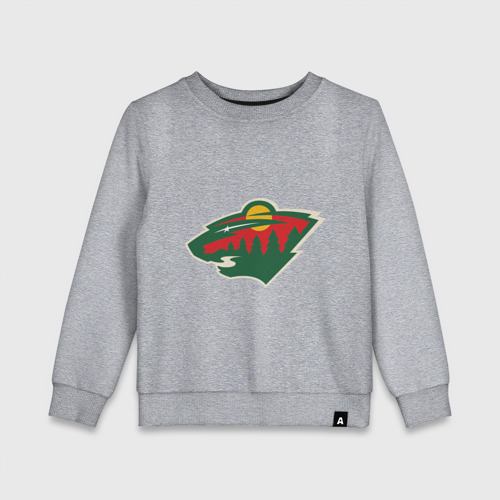 Детский свитшот хлопок Minnesota Wild, цвет меланж