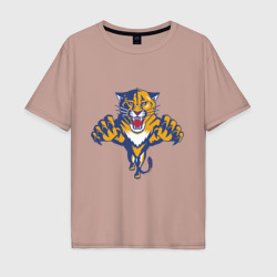 Мужская футболка хлопок Oversize Florida Panthers