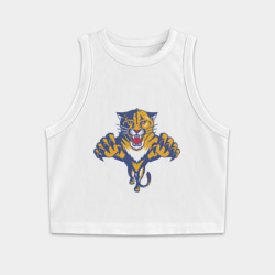 Женская укороченная майка-топ хлопок Florida Panthers