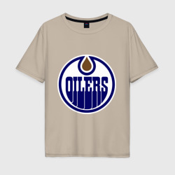Мужская футболка хлопок Oversize Edmonton Oilers