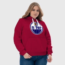 Женская толстовка хлопок Edmonton Oilers