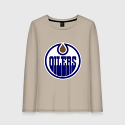 Женский лонгслив хлопок Edmonton Oilers