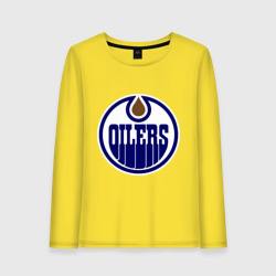 Женский лонгслив хлопок Edmonton Oilers