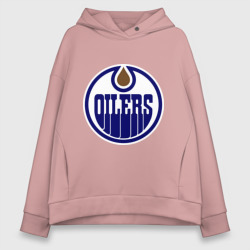 Женское худи Oversize хлопок Edmonton Oilers