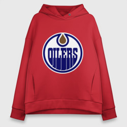 Женское худи Oversize хлопок Edmonton Oilers