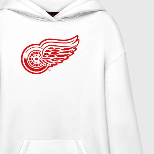 Худи SuperOversize хлопок Detroit Red Wings, цвет белый - фото 3