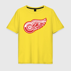 Мужская футболка хлопок Oversize Detroit Red Wings