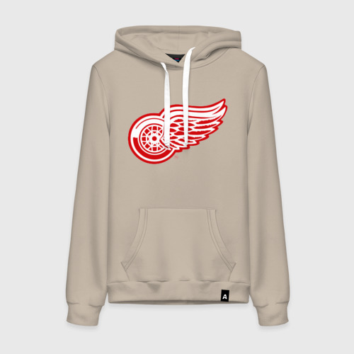 Женская толстовка хлопок Detroit Red Wings, цвет миндальный