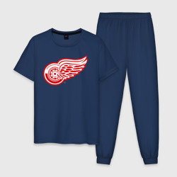 Мужская пижама хлопок Detroit Red Wings