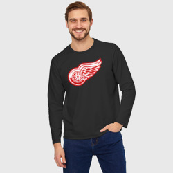 Мужской лонгслив oversize хлопок Detroit Red Wings - фото 2