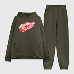 Женский костюм хлопок Oversize Detroit Red Wings