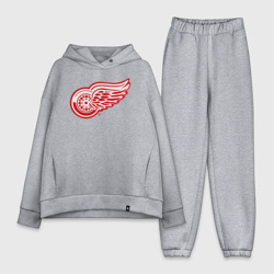 Женский костюм хлопок Oversize Detroit Red Wings