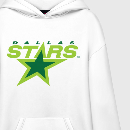 Худи SuperOversize хлопок Dallas Stars, цвет белый - фото 3