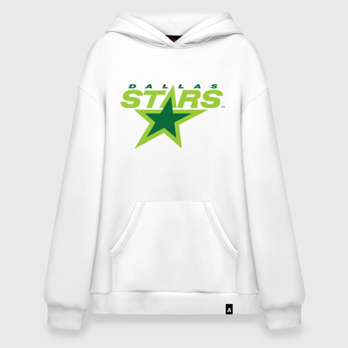 Худи SuperOversize хлопок Dallas Stars, цвет белый