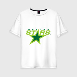 Женская футболка хлопок Oversize Dallas Stars