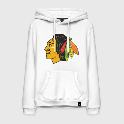 Мужская толстовка хлопок Chicago Blackhawks, цвет белый