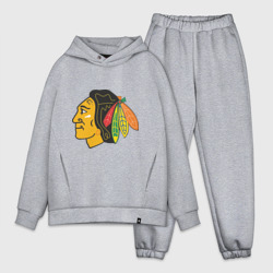 Мужской костюм oversize хлопок Chicago Blackhawks