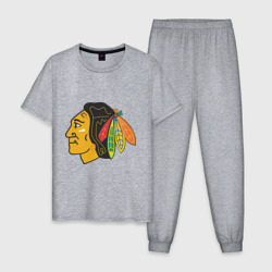 Мужская пижама хлопок Chicago Blackhawks