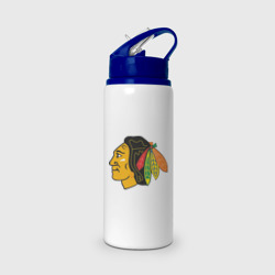 Бутылка для воды с трубочкой Chicago Blackhawks