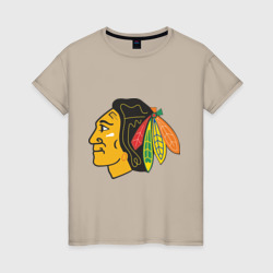 Женская футболка хлопок Chicago Blackhawks