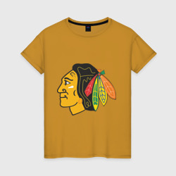 Женская футболка хлопок Chicago Blackhawks