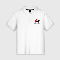 Женское поло хлопок Canada