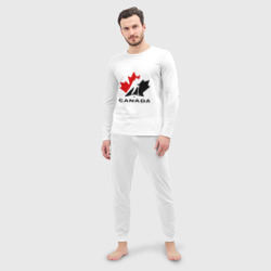 Мужская пижама с лонгсливом хлопок Canada - фото 2