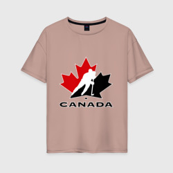 Женская футболка хлопок Oversize Canada