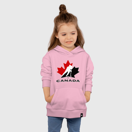 Детская толстовка хлопок Canada, цвет светло-розовый - фото 4