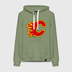 Женская толстовка хлопок Calgary Flames