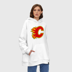 Худи SuperOversize хлопок Calgary Flames - фото 2