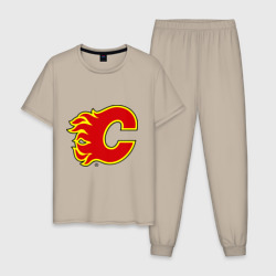 Мужская пижама хлопок Calgary Flames