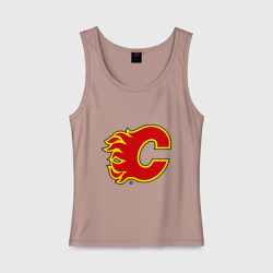 Женская майка хлопок Calgary Flames