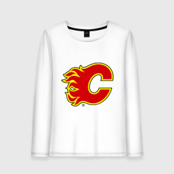 Женский лонгслив хлопок Calgary Flames