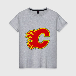 Женская футболка хлопок Calgary Flames