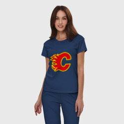 Женская пижама хлопок Calgary Flames - фото 2