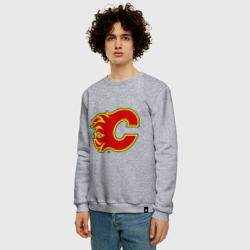 Мужской свитшот хлопок Calgary Flames - фото 2