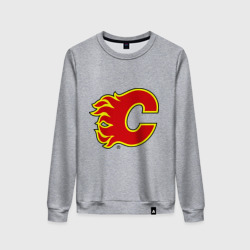 Женский свитшот хлопок Calgary Flames