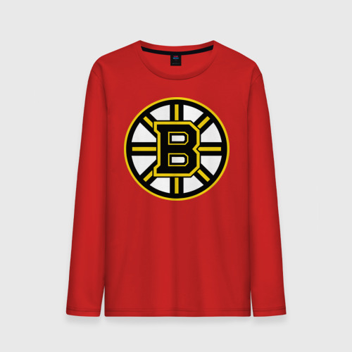 Мужской лонгслив хлопок Boston Bruins, цвет красный