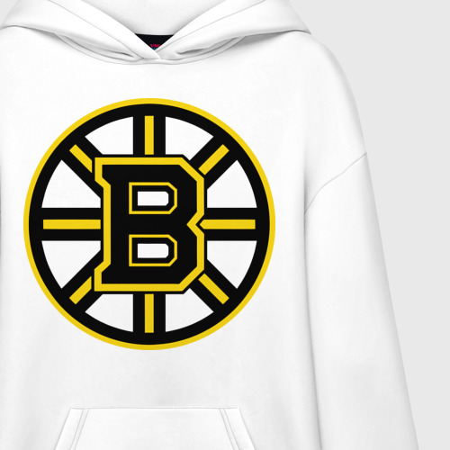 Худи SuperOversize хлопок Boston Bruins, цвет белый - фото 3
