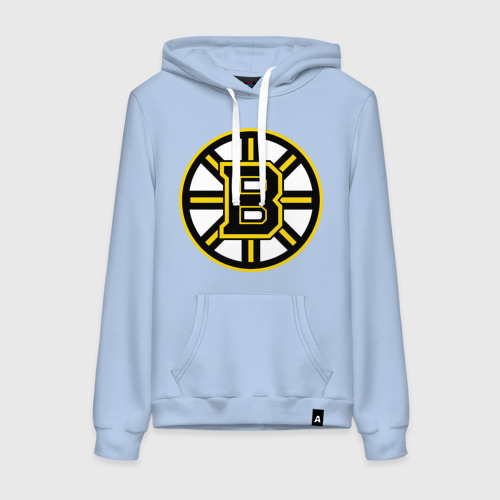 Женская толстовка хлопок Boston Bruins, цвет мягкое небо