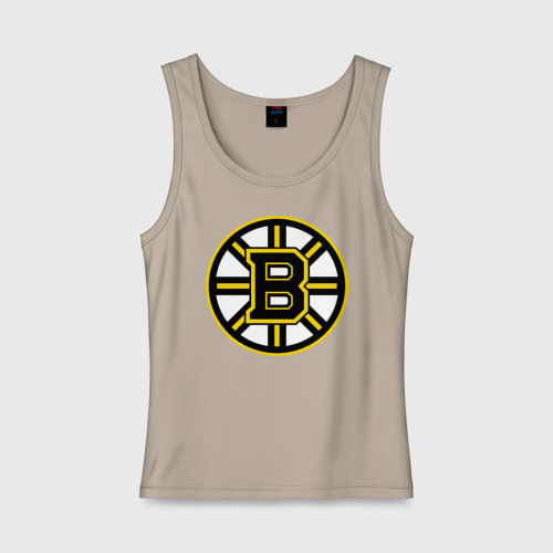 Женская майка хлопок Boston Bruins, цвет миндальный