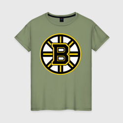 Женская футболка хлопок Boston Bruins