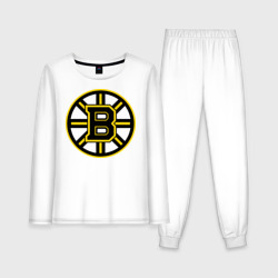 Женская пижама с лонгсливом хлопок Boston Bruins