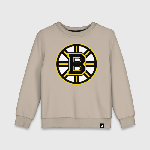 Детский свитшот хлопок Boston Bruins, цвет миндальный