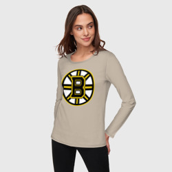 Женский лонгслив хлопок Boston Bruins - фото 2