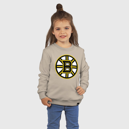 Детский свитшот хлопок Boston Bruins, цвет миндальный - фото 3