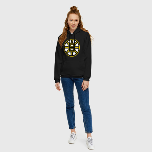 Женская толстовка хлопок Boston Bruins, цвет черный - фото 5